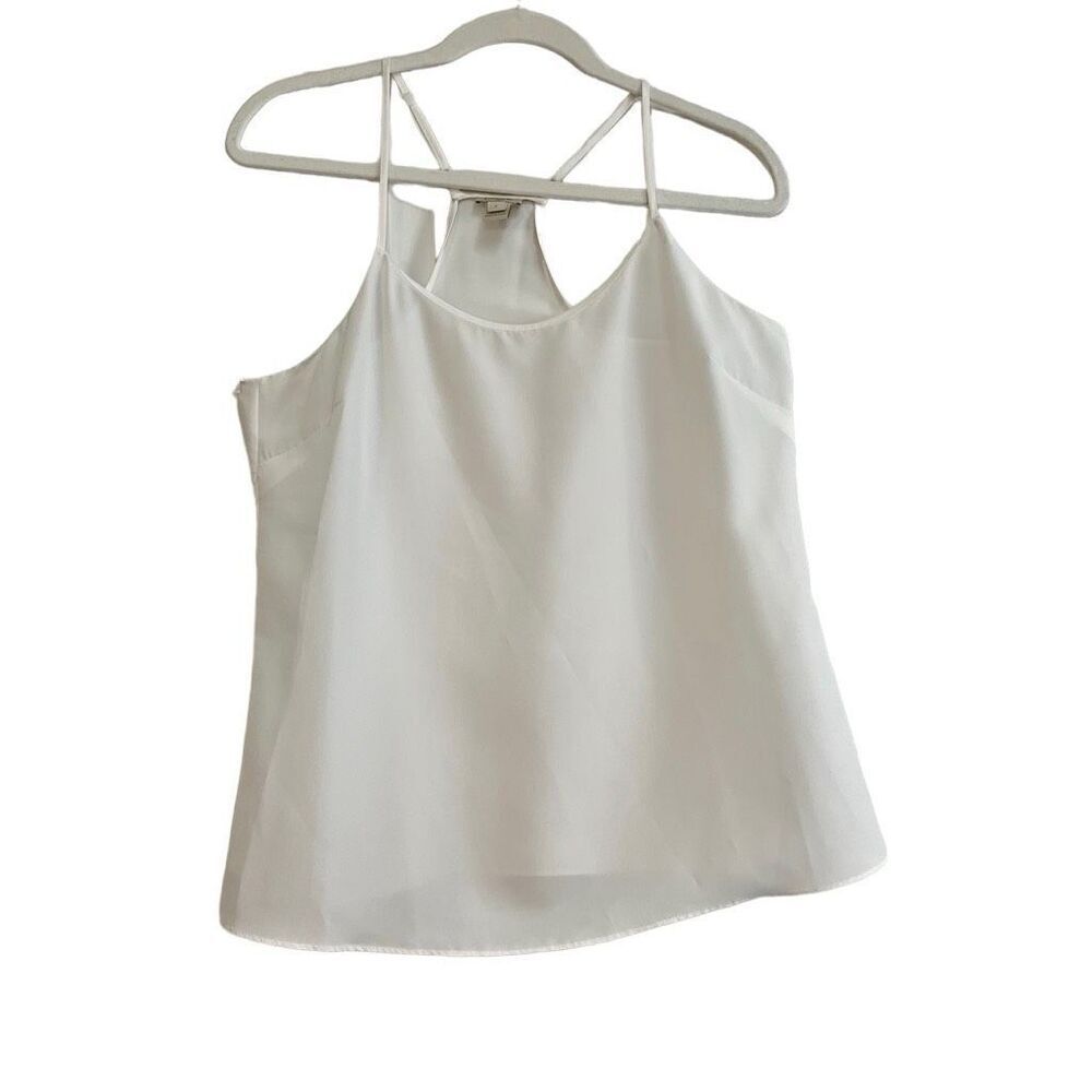 J. Crew Razorback Spaghetti Strap Soft White Tank  8